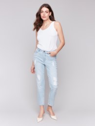 CHARLIE B JEANS WITH PEARL DETAIL