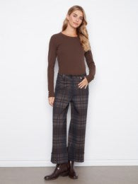 CHARLIE B WIDE LEG SLACKS
