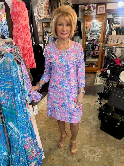 LULA B "LIVE IN COLOR" DRESS COOLING FABRIC AND UPF 50