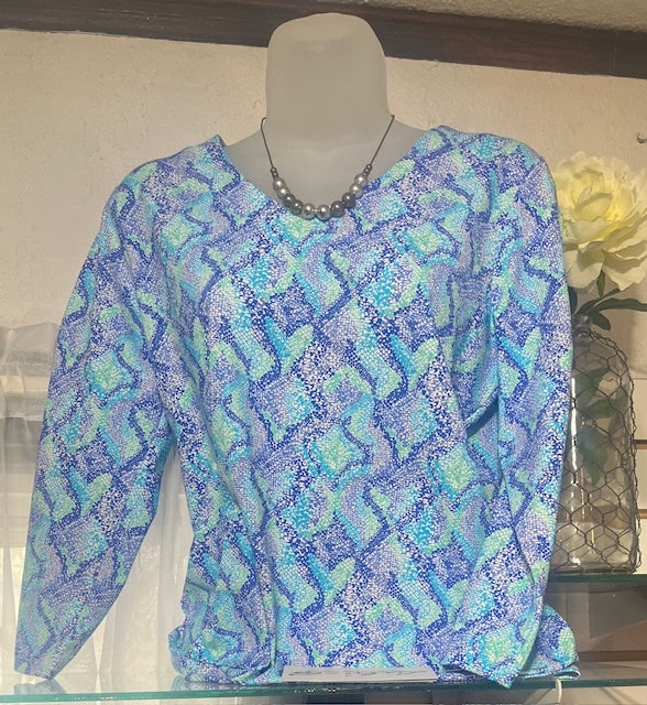 LULA B LIVE IN COLOR TOP COOLING FABRIC UPF 50