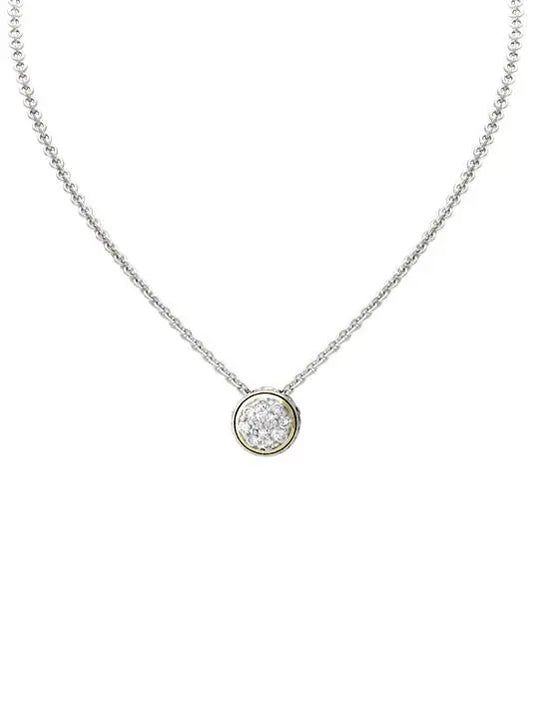 JOHN MEDEIROS LANNA SOLITAIRE PAVE NECKLACE