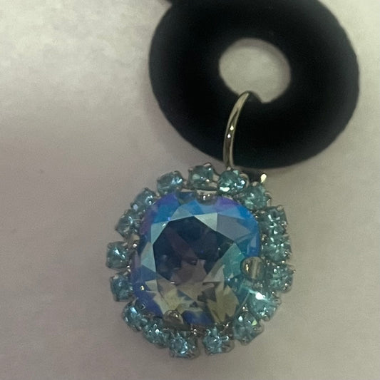 MARIANA EARRINGS IN TOPAZ BLUE HANDMADE IN ISRAEL