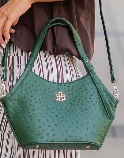 CAROLINE HILL HANDBAG IN hunter green
