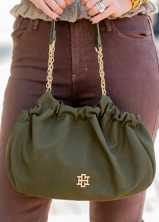 CAROLINE HILL HANDBAG  "WHITLEY GATHERED BAG"
